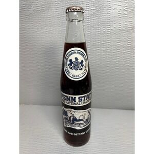 Vintage Penn State 1982 National Championship Coca-Cola 10oz Sealed Glass Bottle
